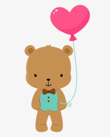 Fauna Enamorada Too - Cute Bear Balloon Clipart, HD Png Download, Free Download