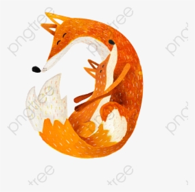 Tree Clipart Fox - Fox Illustration, HD Png Download, Free Download