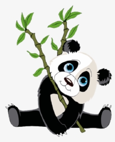 Panda With Bamboo Clipart, HD Png Download, Free Download