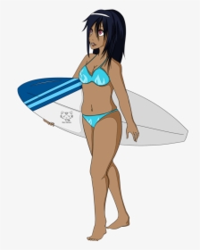 Download Surfing Png File - Surf Girl Transparent Background, Png Download, Free Download