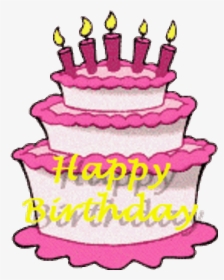 Animation Of Birthday Cake Gallery - Birthday Cake Png Gif, Transparent Png, Free Download