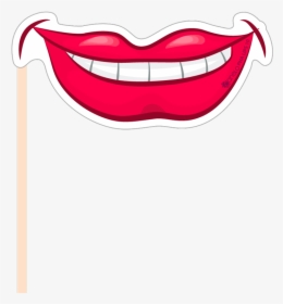 Lady Vector Lips - Lip Photobooth Png, Transparent Png, Free Download