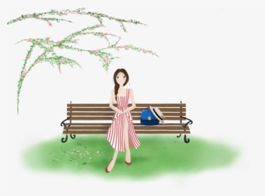 Transparent Park Bench Clipart - Bench, HD Png Download, Free Download