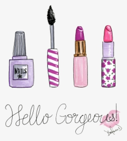 Makeup Girly Illustration , Png Download - Mascara, Transparent Png, Free Download