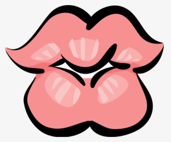 Vector Illustration Of Mouth Lips Ready To Kiss, HD Png Download, Free Download