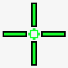 Green Crosshair Png - Cross Crosshair Png, Transparent Png, Free Download