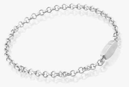 Sterling Silver Chain Anklet - Transparent Silver Bracelet Png, Png Download, Free Download