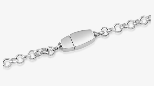 Sterling Silver Chain Anklet Hex Screw Lock Clasp - Locket, HD Png Download, Free Download