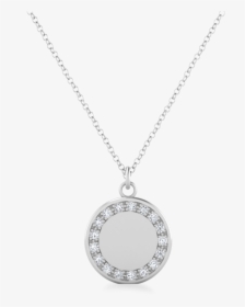 Bailey Petite Diamond Silver Necklace - Locket, HD Png Download, Free Download
