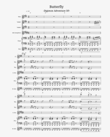 Butterfly Digimon Sheet Music Easy, HD Png Download, Free Download