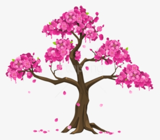 Transparent Cherry Tree Clipart - Cherry Blossom Tree Clipart, HD Png Download, Free Download