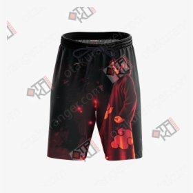Naruto Uchiha Itachi 3d Beach Shorts - Pocket, HD Png Download, Free Download