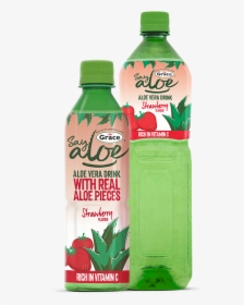Strawberry - Grace Aloe Vera Drink Strawberry, HD Png Download, Free Download