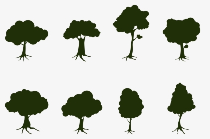 Silhouette Illustration Tree Vector Graphics Image - Tree Illustration Vector, HD Png Download, Free Download