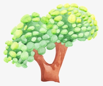 Hand Painted A Big Tree Png Transparent - Illustration, Png Download, Free Download