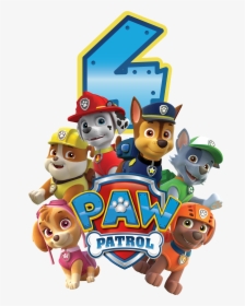 Paw Patrol All Character Png Kids - Paw Patrol Birthday 3, Transparent Png, Free Download