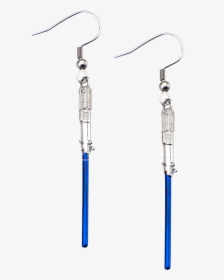 Star Wars Blue Lightsaber Dangle Earrings - Earrings, HD Png Download, Free Download