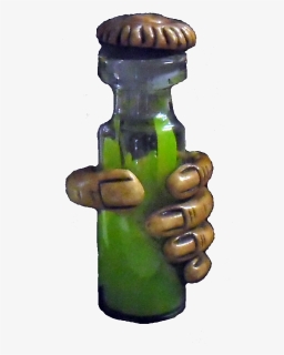Ghoulish Hand With Vial Of Green Slime - Pottery, HD Png Download, Free Download