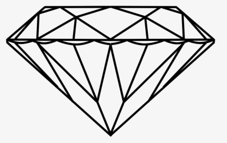 Diamond Icon - Transparent Diamond Outline Png, Png Download, Free Download