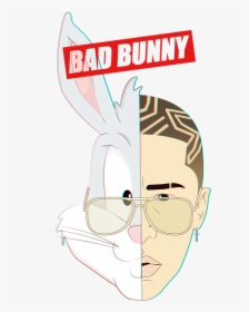 Bad Bunny Print Art, HD Png Download, Free Download