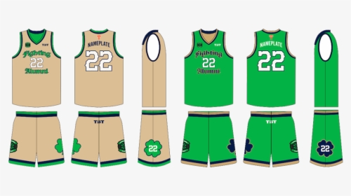 Notre Dame Basketball Uniforms, HD Png Download, Free Download