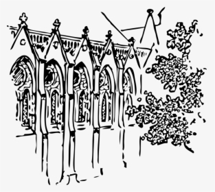 Line Art,art,symmetry - Canterbury Cathedral Clipart, HD Png Download, Free Download