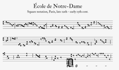 Medieval Music Square Notation, HD Png Download, Free Download