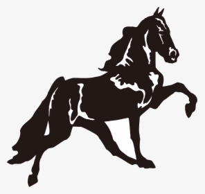 Caballo Png Blanco Y Negro, Transparent Png, Free Download