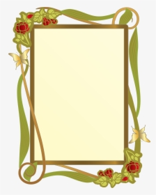 Retro Rose Frame - Picture Frame, HD Png Download, Free Download