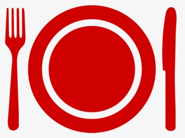 Dinner Plate - Food Png Icon Red, Transparent Png, Free Download