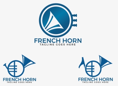French Horn Logo Set - Circle, HD Png Download, Free Download