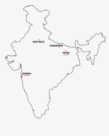 Mobirise - Indian Map Outline Png, Transparent Png, Free Download