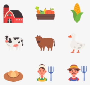Farming - Cow Flat Icon, HD Png Download, Free Download