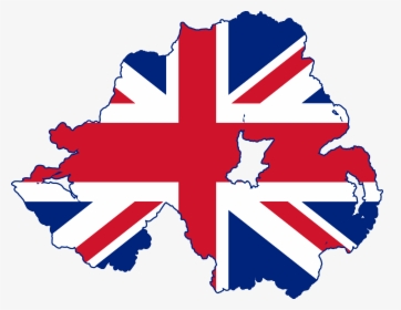 Flag Map Of Northern Ireland - Northern Ireland Union Jack, HD Png Download, Free Download