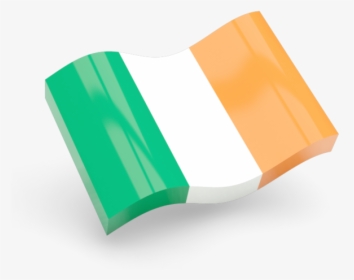 Glossy Wave Icon - Irish Flag 3d, HD Png Download, Free Download