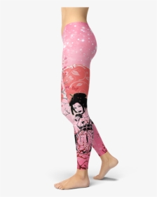 Japanese Cherry Blossom Leggings Pink Yoga Gym Fitness - Sportswear, HD Png Download, Free Download