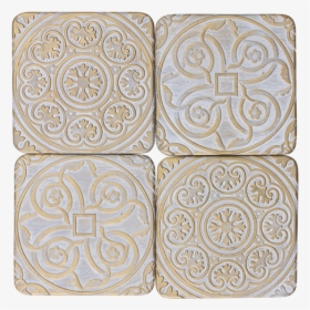 Gold Pattern Coasters - Circle, HD Png Download, Free Download
