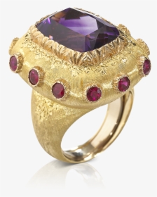 Buccellati - Rings - Cocktail Ring - High Jewelry - Amethyst, HD Png Download, Free Download