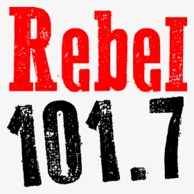 Rebel Logo - White - Rgb - Rebel 101 - 7 Logo Clipart - Rebel 101.7 Logo, HD Png Download, Free Download