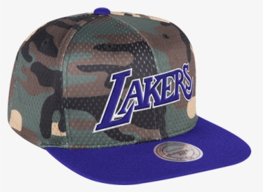 Los Angeles Lakers Camo Crown Cover Snapback Cap - Baseball Cap, HD Png Download, Free Download