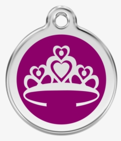 Purple Crown Pet Tag - Kutyabiléta Szív, HD Png Download, Free Download