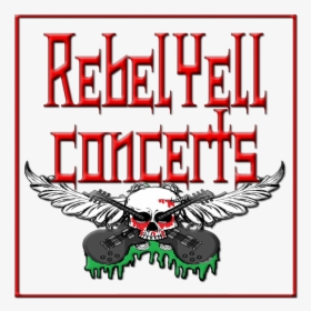 Rebel Yell Concerts Logo Png - Skull, Transparent Png, Free Download