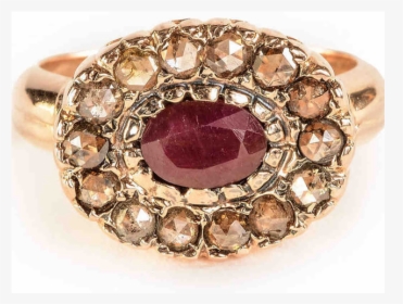 Arik Kastan Sunset Ruby And Diamond Ring - Engagement Ring, HD Png Download, Free Download
