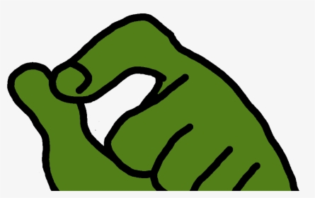 Pepe The Frog Meme 4chan /pol/ - Pepe Smug Hand Transparent, HD Png Download, Free Download