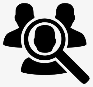 Person Svg Group - Magnifying Glass On Person Icon, HD Png Download, Free Download