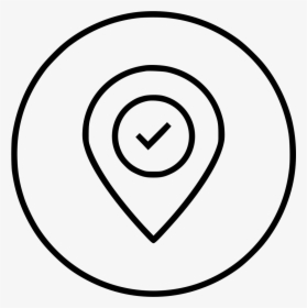 Location Pin Marker Destination Place Gps Hotel - Circle, HD Png Download, Free Download