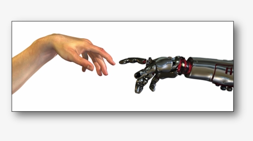 Robot Hand Monkey Hand Reaching , Png Download - Human And Robot Hands, Transparent Png, Free Download