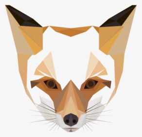 #animal #animals #fox #head #geometric - Transparent Fox Head Art, HD Png Download, Free Download