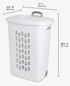 Transparent Laundry Basket Png - Sterilite Hamper With Wheels, Png Download, Free Download