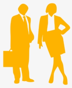 Businessman And Woman Silhouette , Png Download - Transparent Background Business People Png, Png Download, Free Download